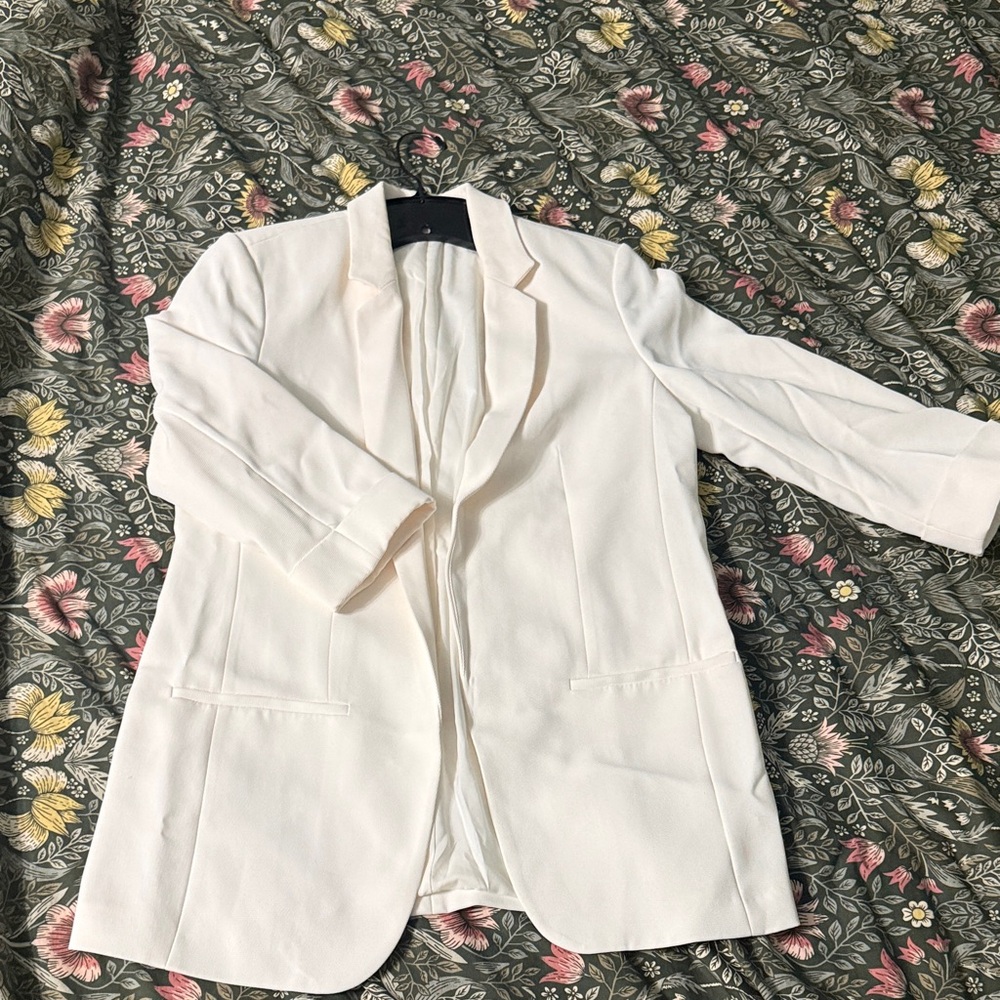 Elegant White Women's Blazer
